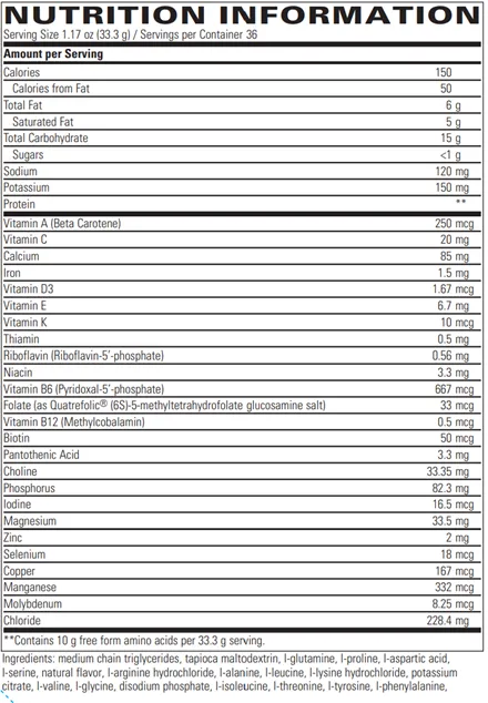 Dextrose-Free (Low Carb) Physicians Elemental Diet