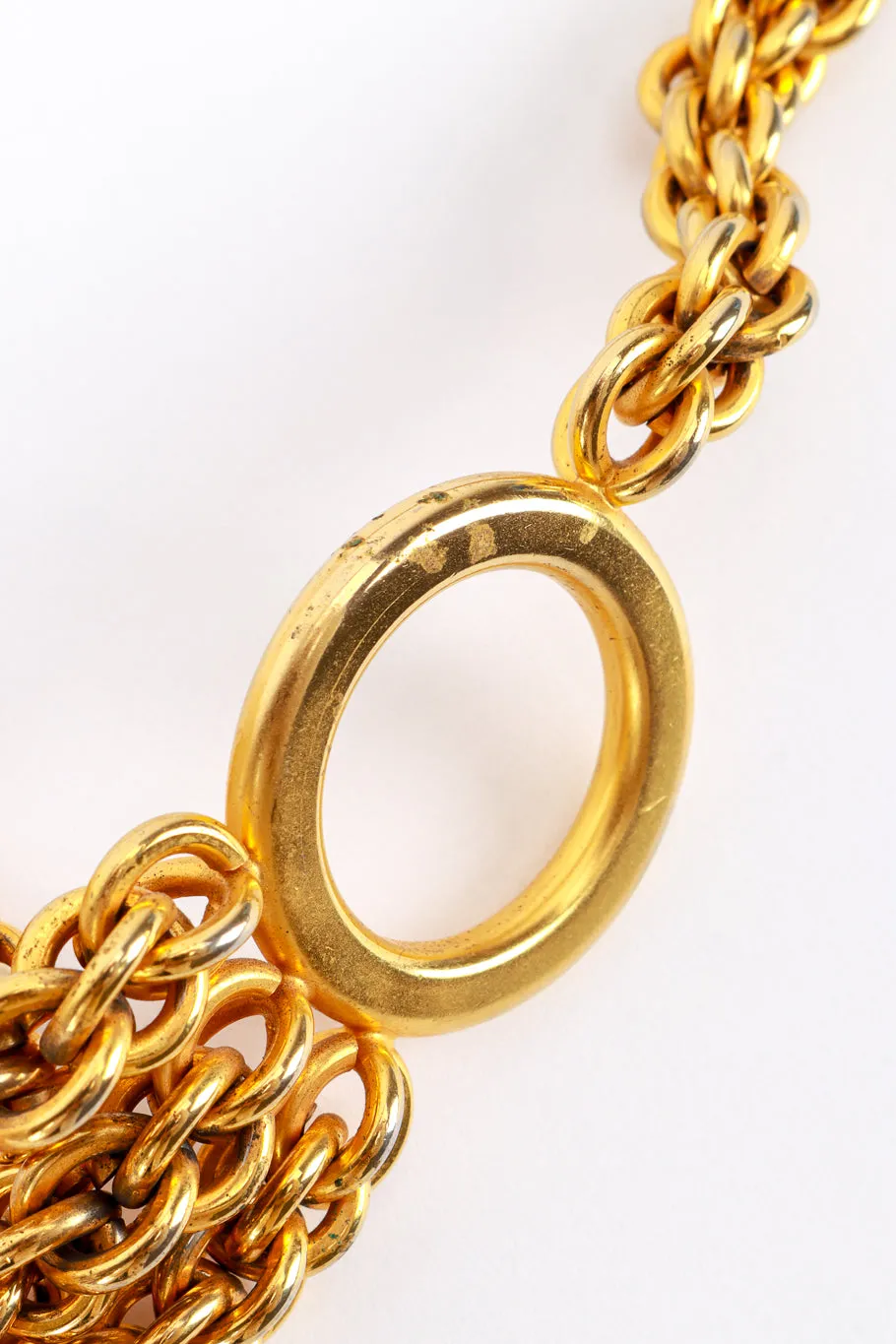 Double Rolo Link Drape Belt