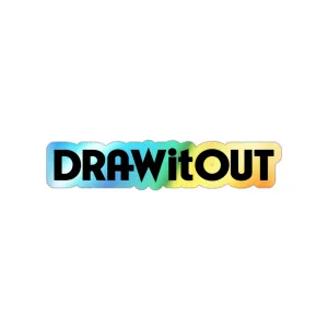Draw it Out® – Holographic Die-Cut Stickers