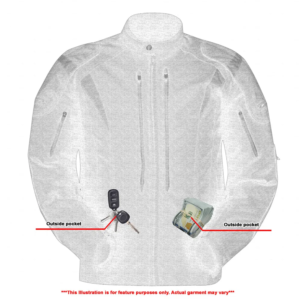 DS Men's Blast Black Micro Mesh Motorcycle Jacket – Ventilated