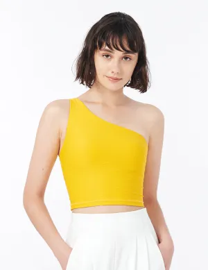 easyoga LA-VEDA Single Cropped Tank - Y08 Sand Yellow