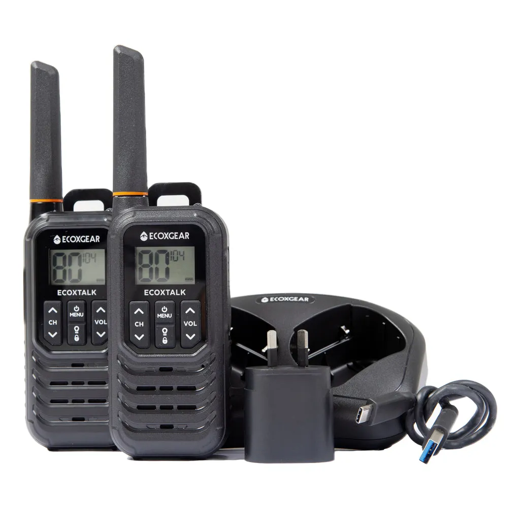 EcoXGear ECOXTALK EXG100 UHF CB Handheld Radio 1W