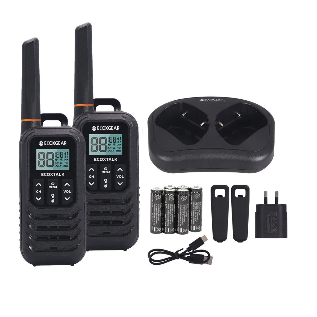 EcoXGear ECOXTALK EXG100 UHF CB Handheld Radio 1W