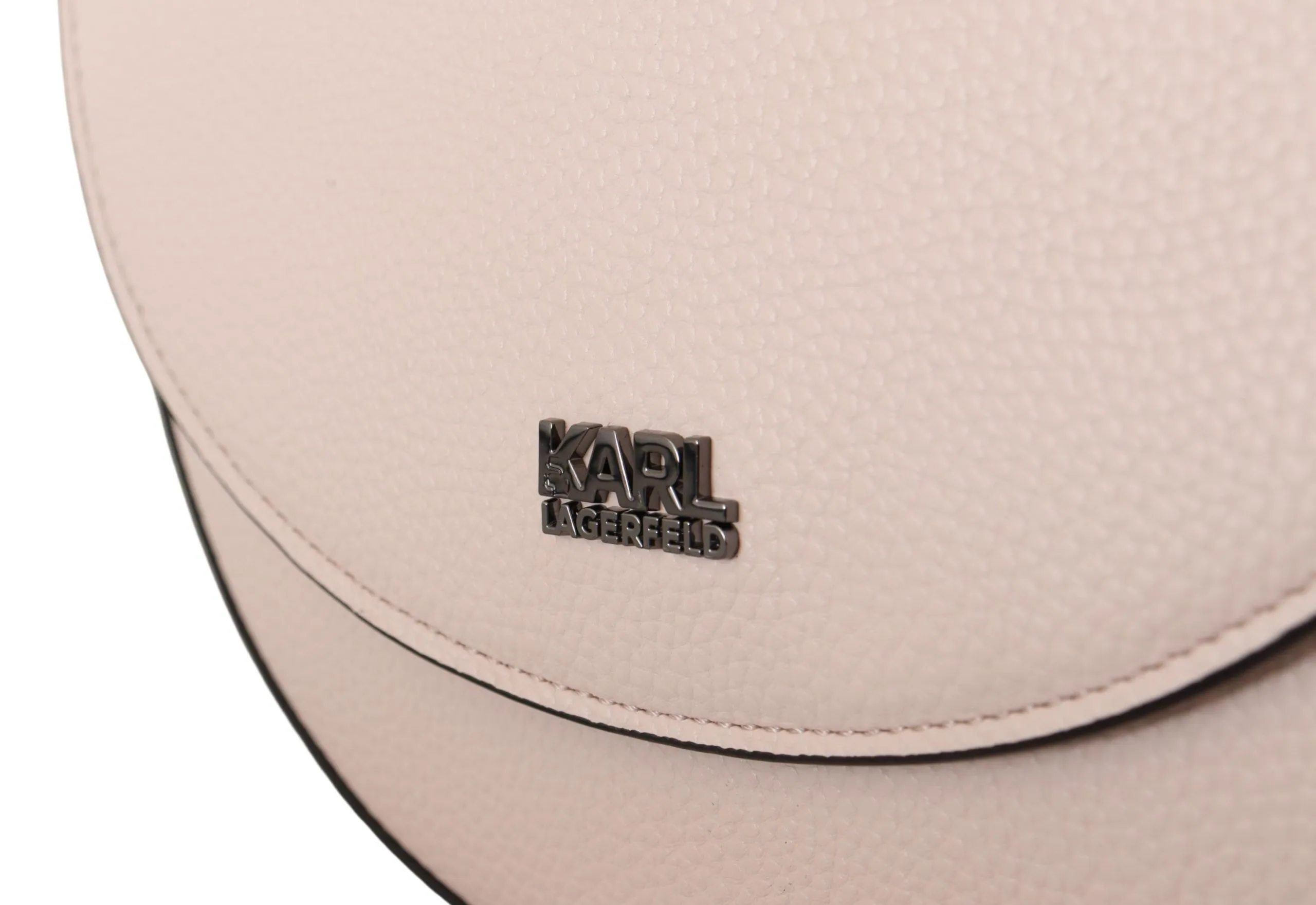 Elegant Mauve Light Pink Leather Shoulder Bag