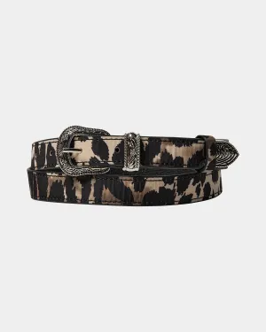 ELIZABETHSY BELTS - Light brown leopard