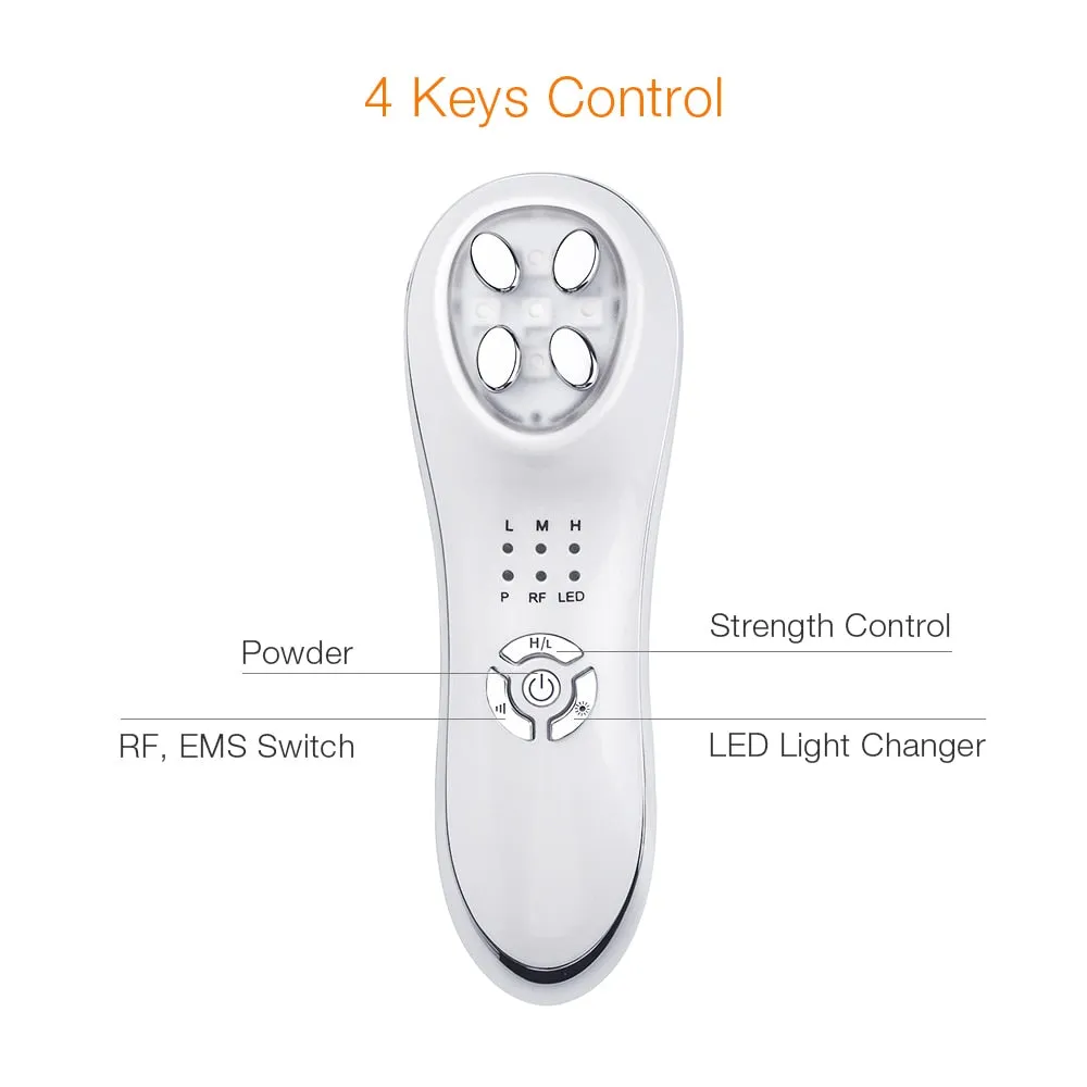 EMS RF LED Light Facial Skin Care Device