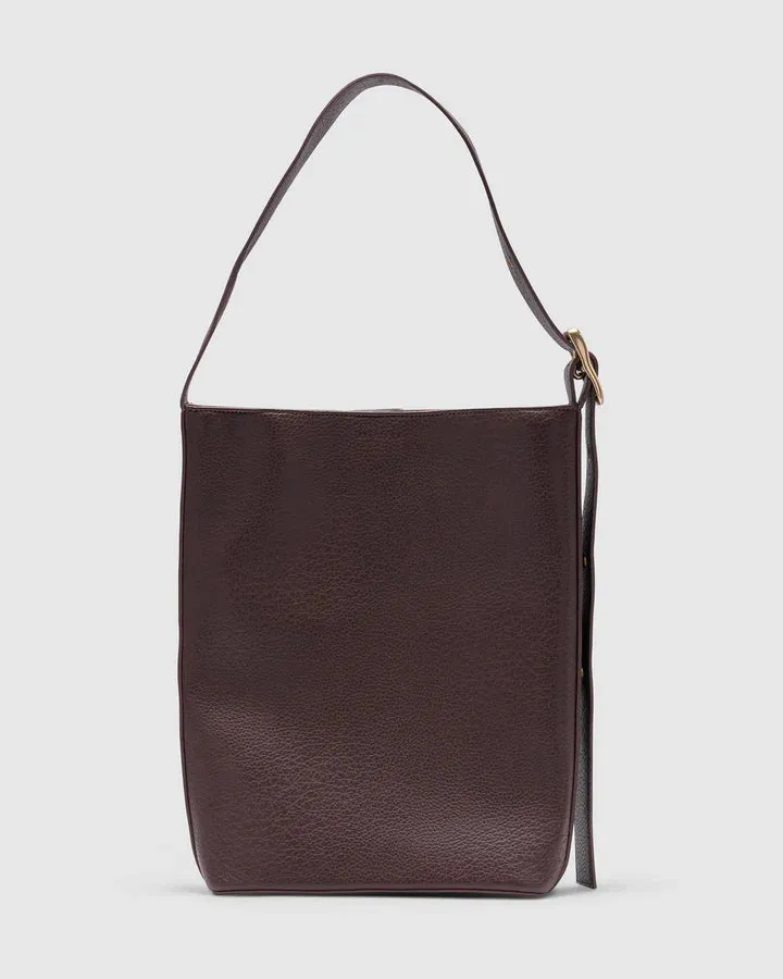 Everyday Bucket Bag - CHOC NAPPA
