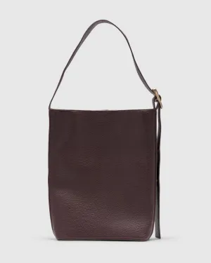 Everyday Bucket Bag - CHOC NAPPA