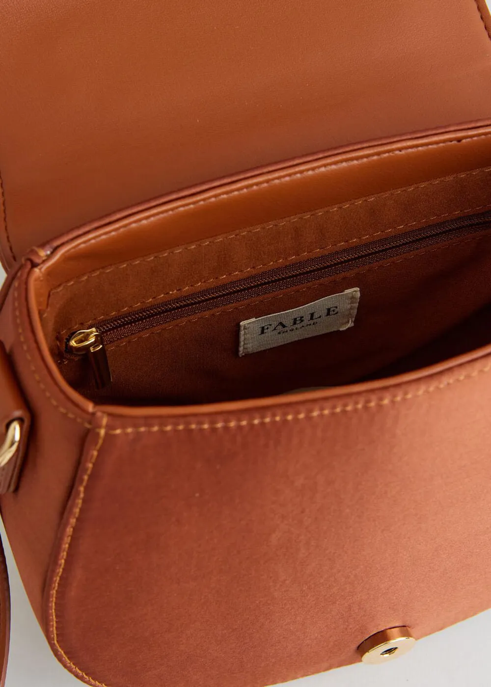 Fable England Sleepy Fawn Saddle Bag Brown