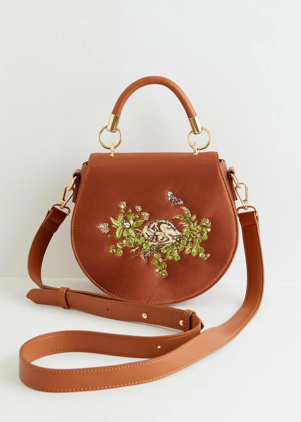 Fable England Sleepy Fawn Saddle Bag Brown
