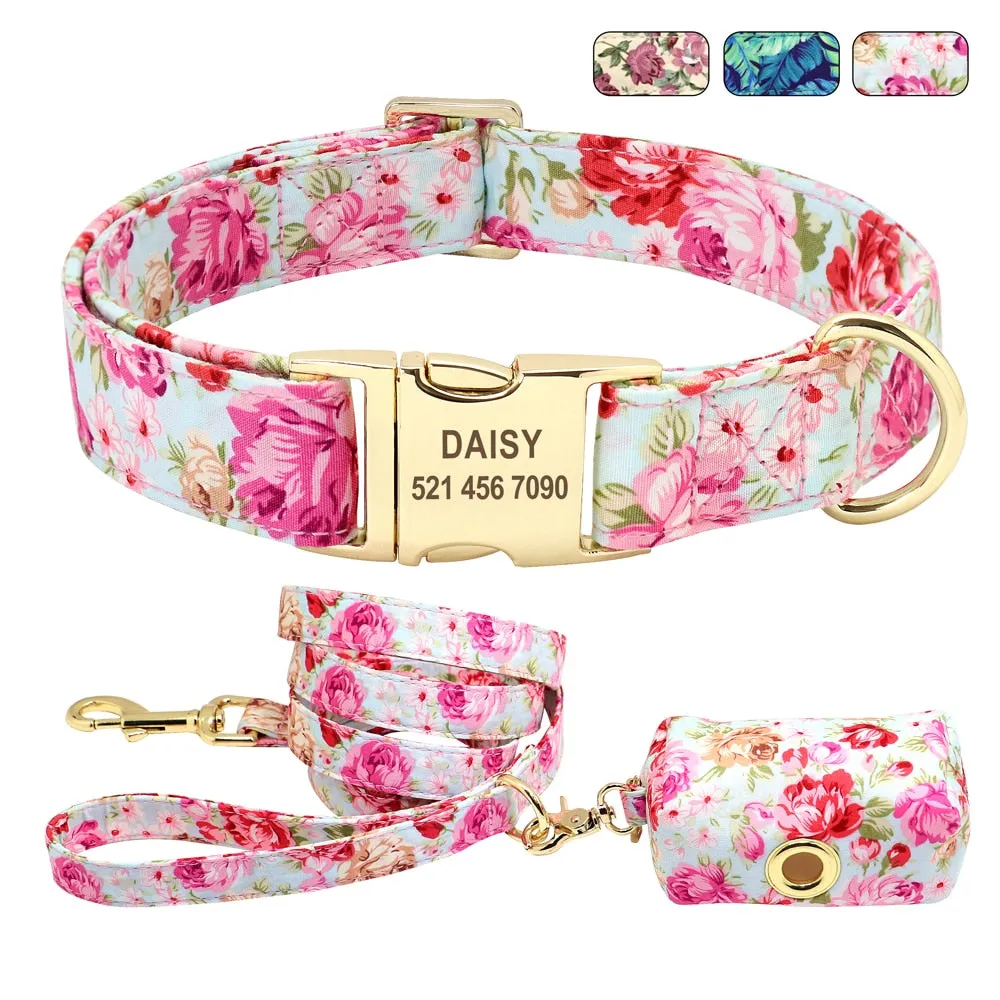 Fascinating Florals: Collars And Leashes | Personalized