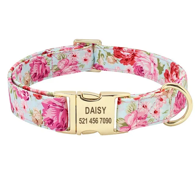 Fascinating Florals: Collars And Leashes | Personalized