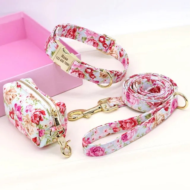 Fascinating Florals: Collars And Leashes | Personalized
