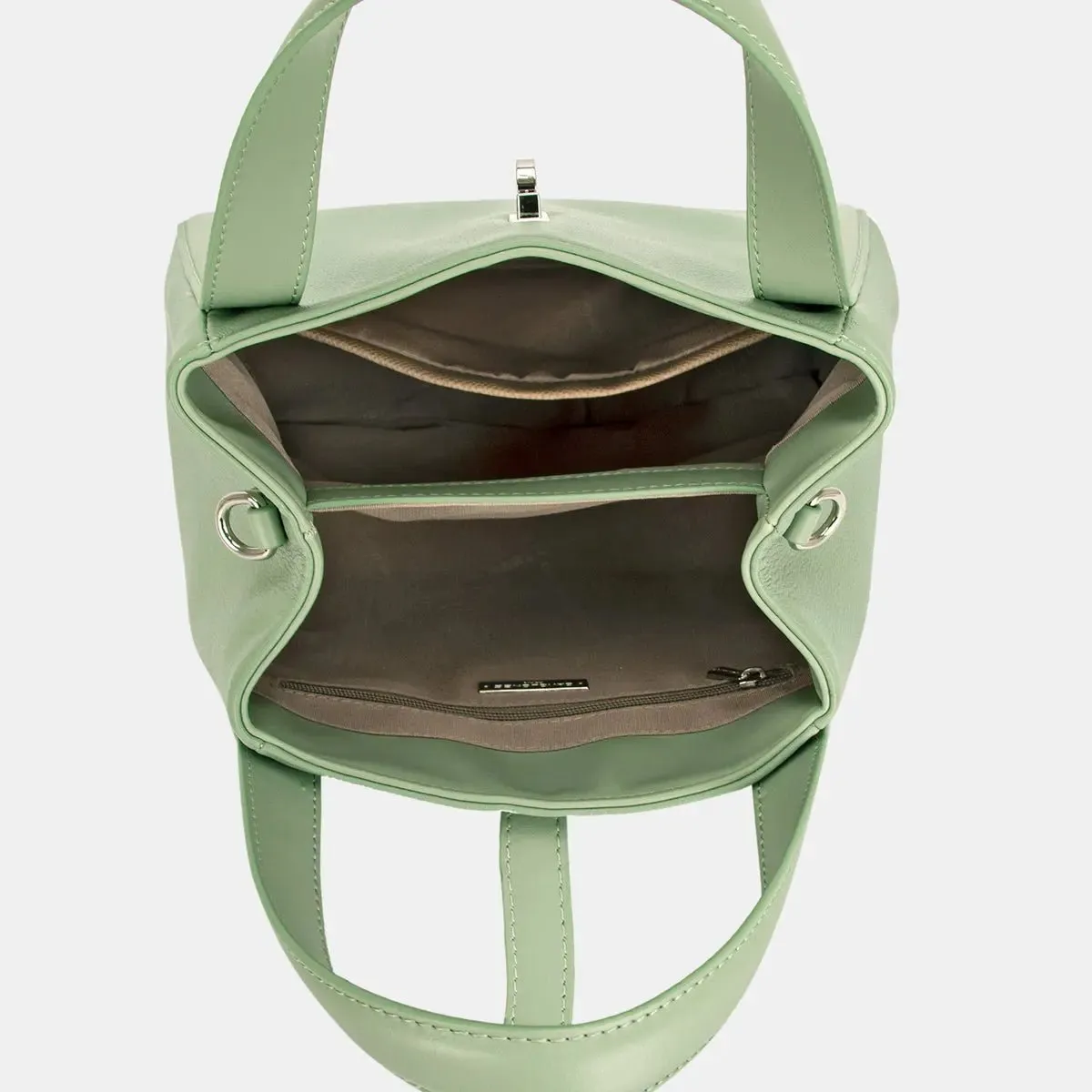 Fashionable PU Leather Bucket Bag