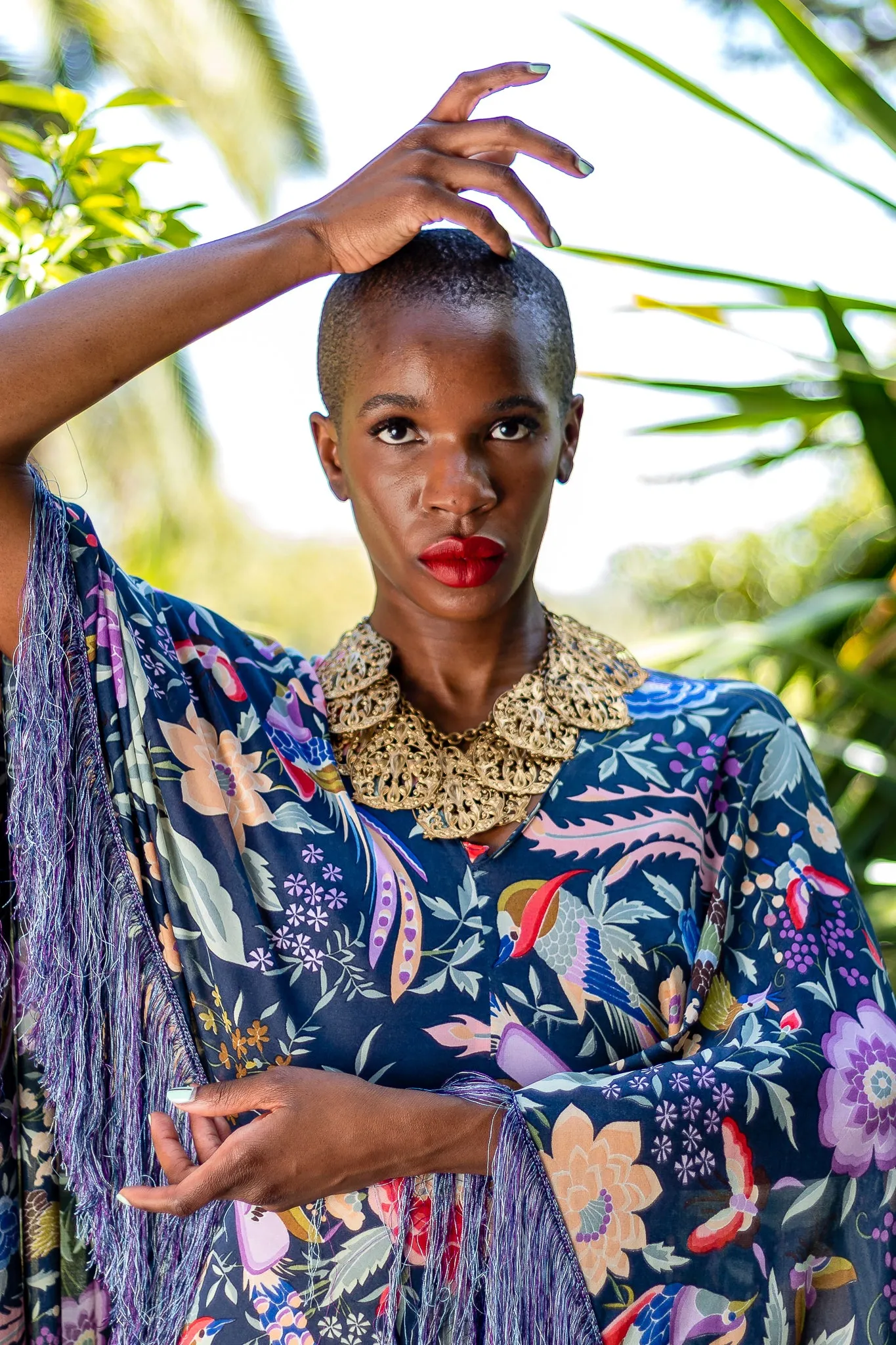 Filigree Plate Collar Necklace