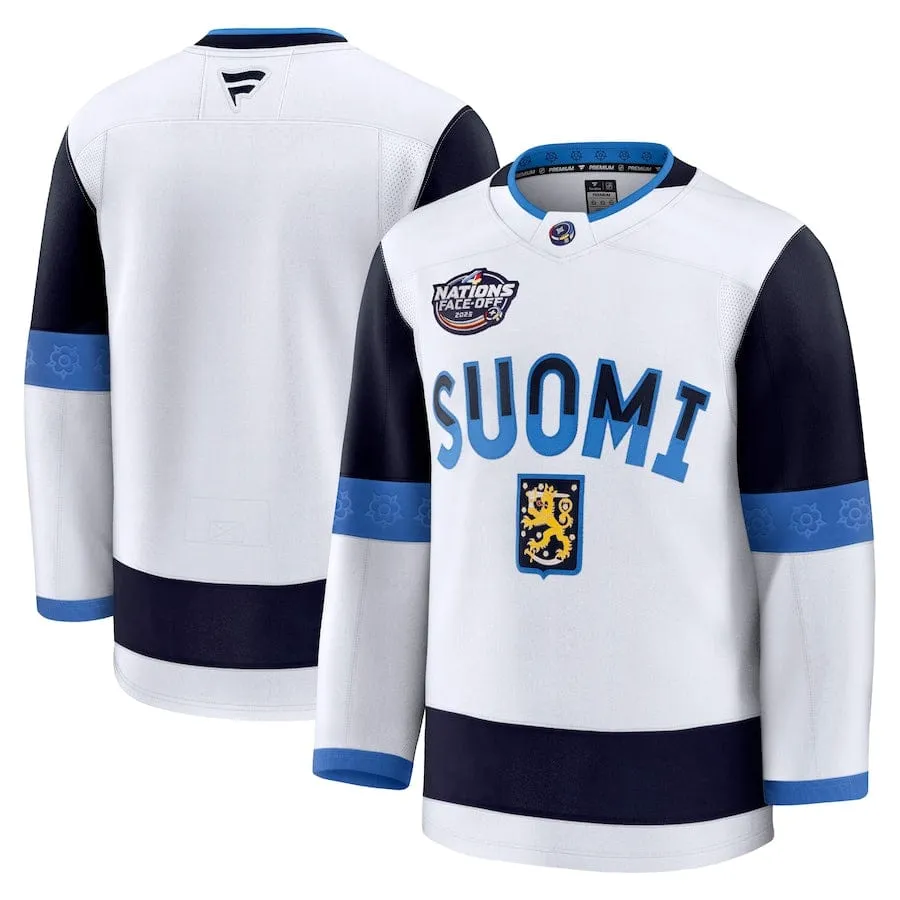 Finland Fanatics 2025 4 Nations Face-Off Premium Jersey - White