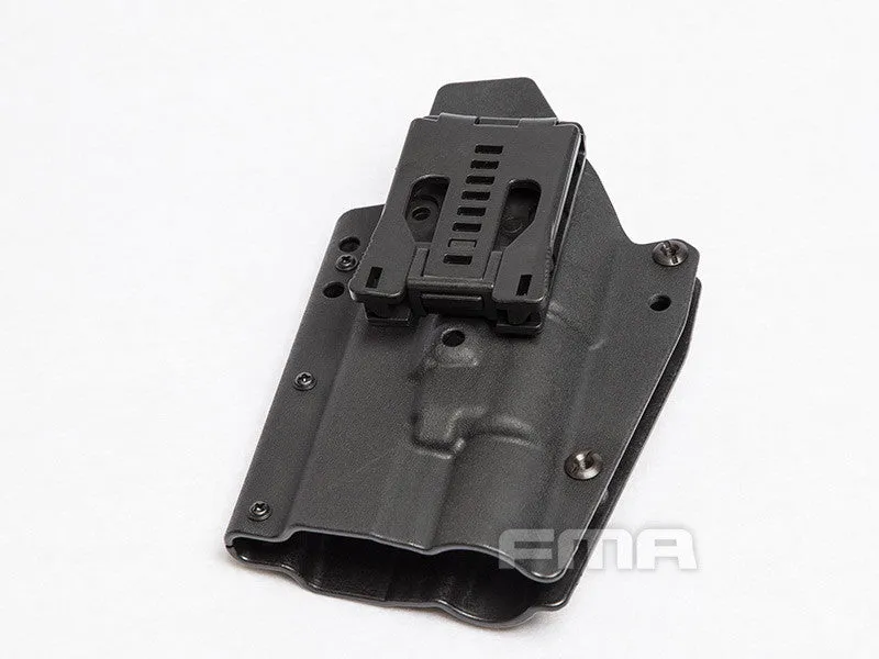FMA Kydex Holster (Glock with Flashlight X300), Right Hand - Black