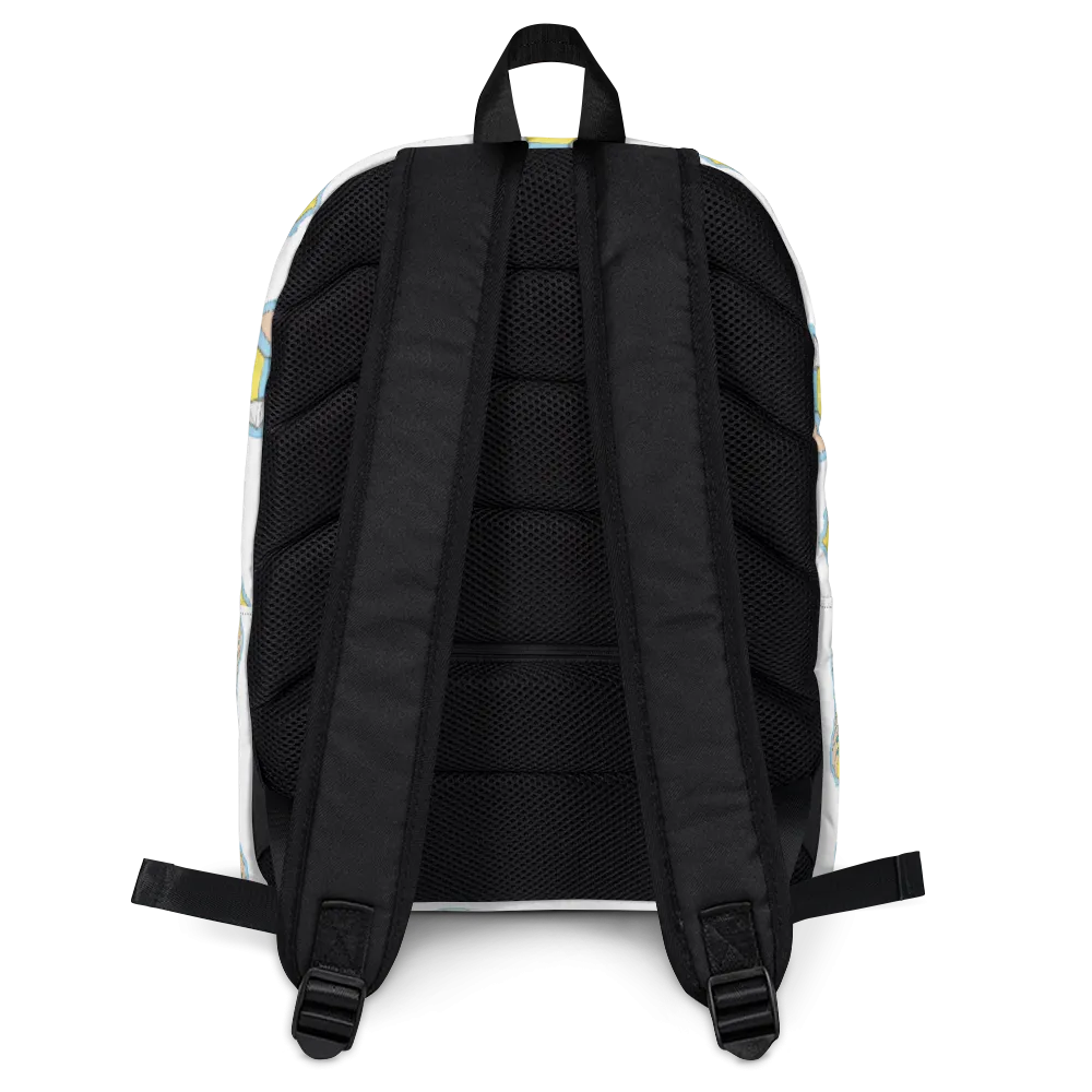 Fresh Squeezed Pattern Backpack - White