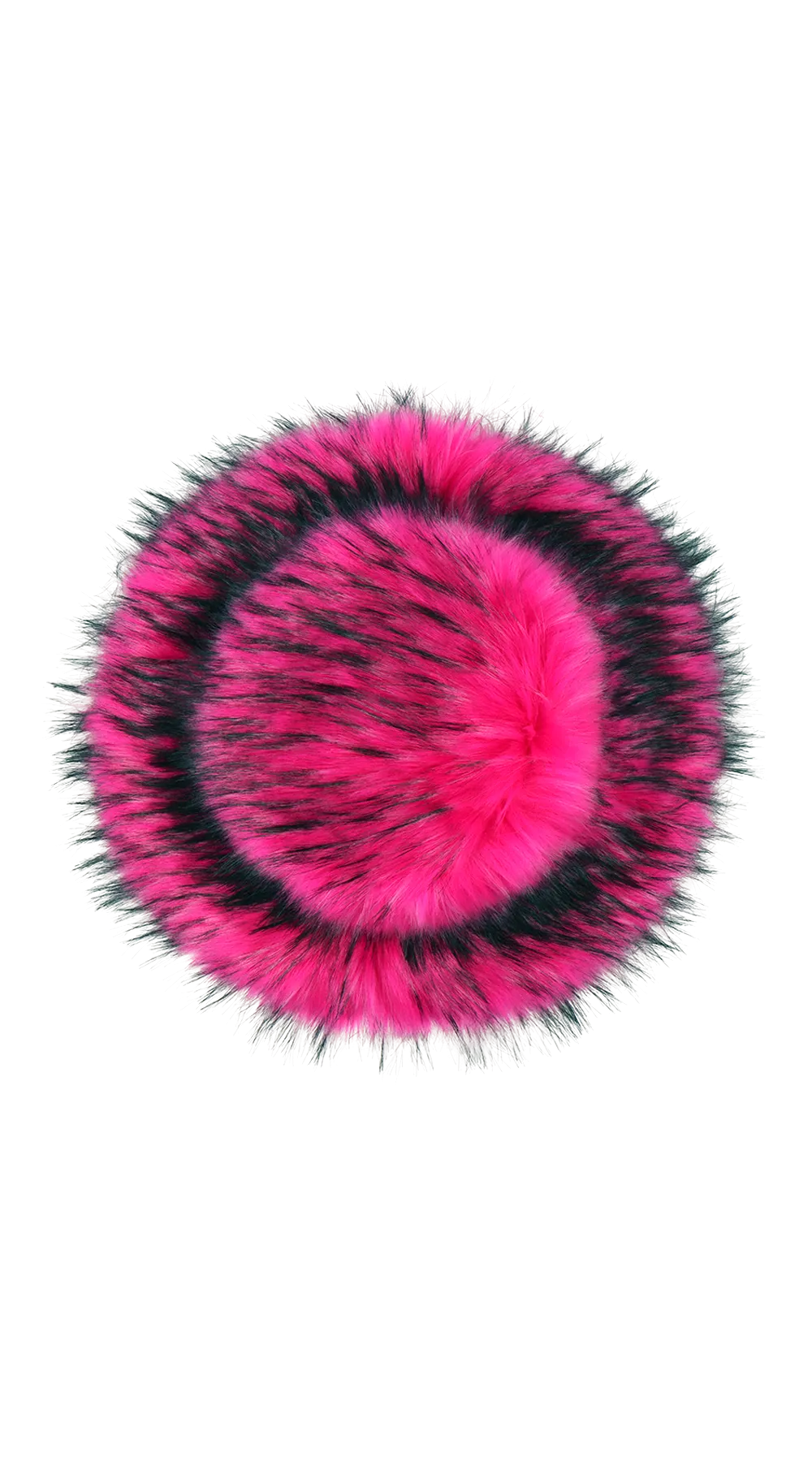 FURRY BUCKET HOT PINK