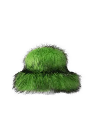 FURRY BUCKET LIME GREEN