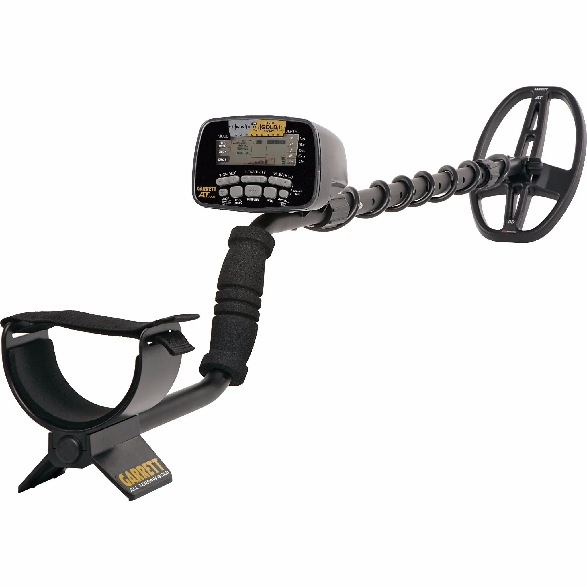 Garrett AT Gold Spring Pack w/ Camo Pouch, Edge Digger, MS-2 Headphones & more