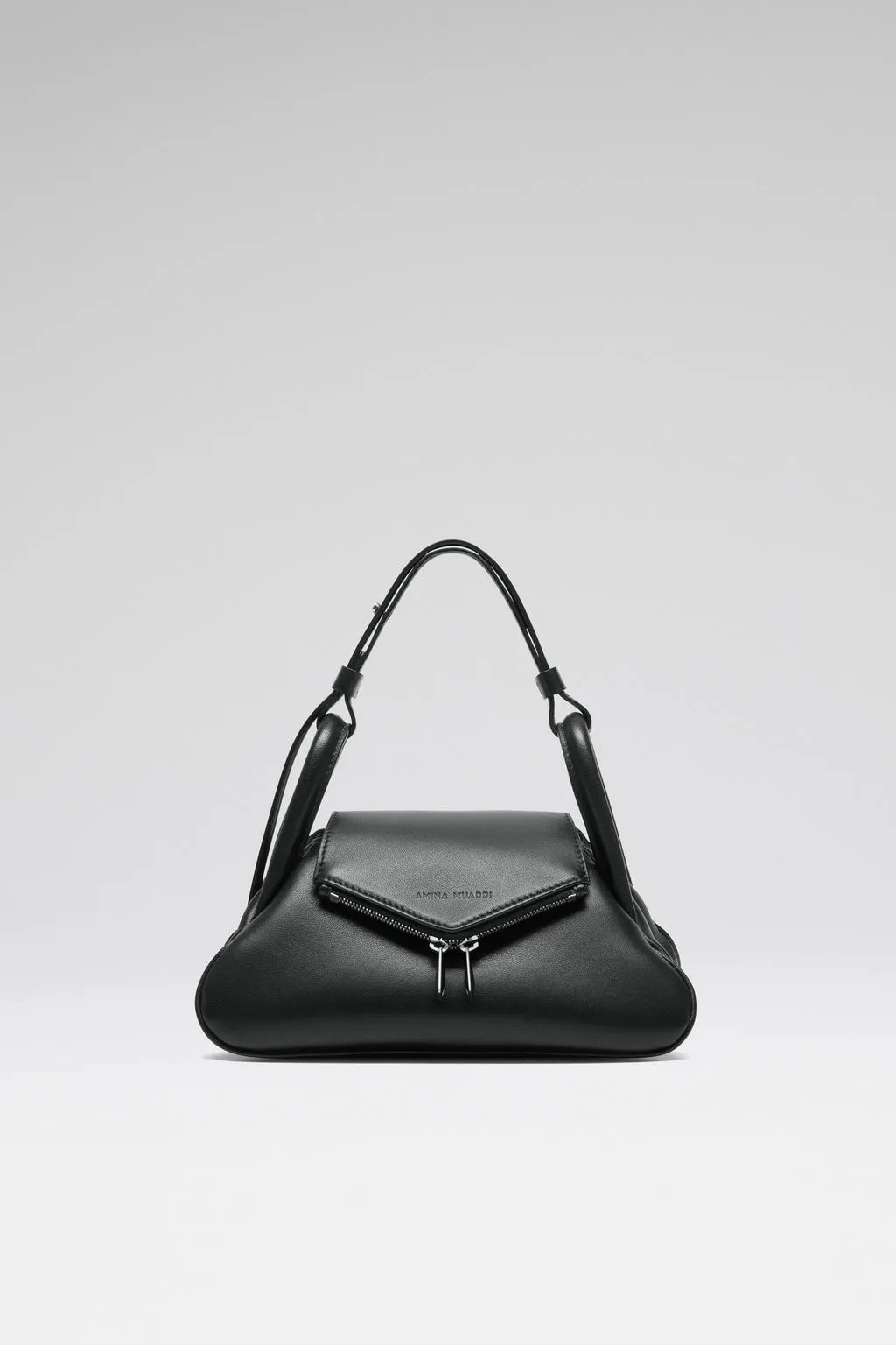 Gemini Small Shoulder Bag Black Nappa