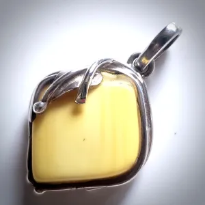 Genuine Butterscotch Amber Pendant