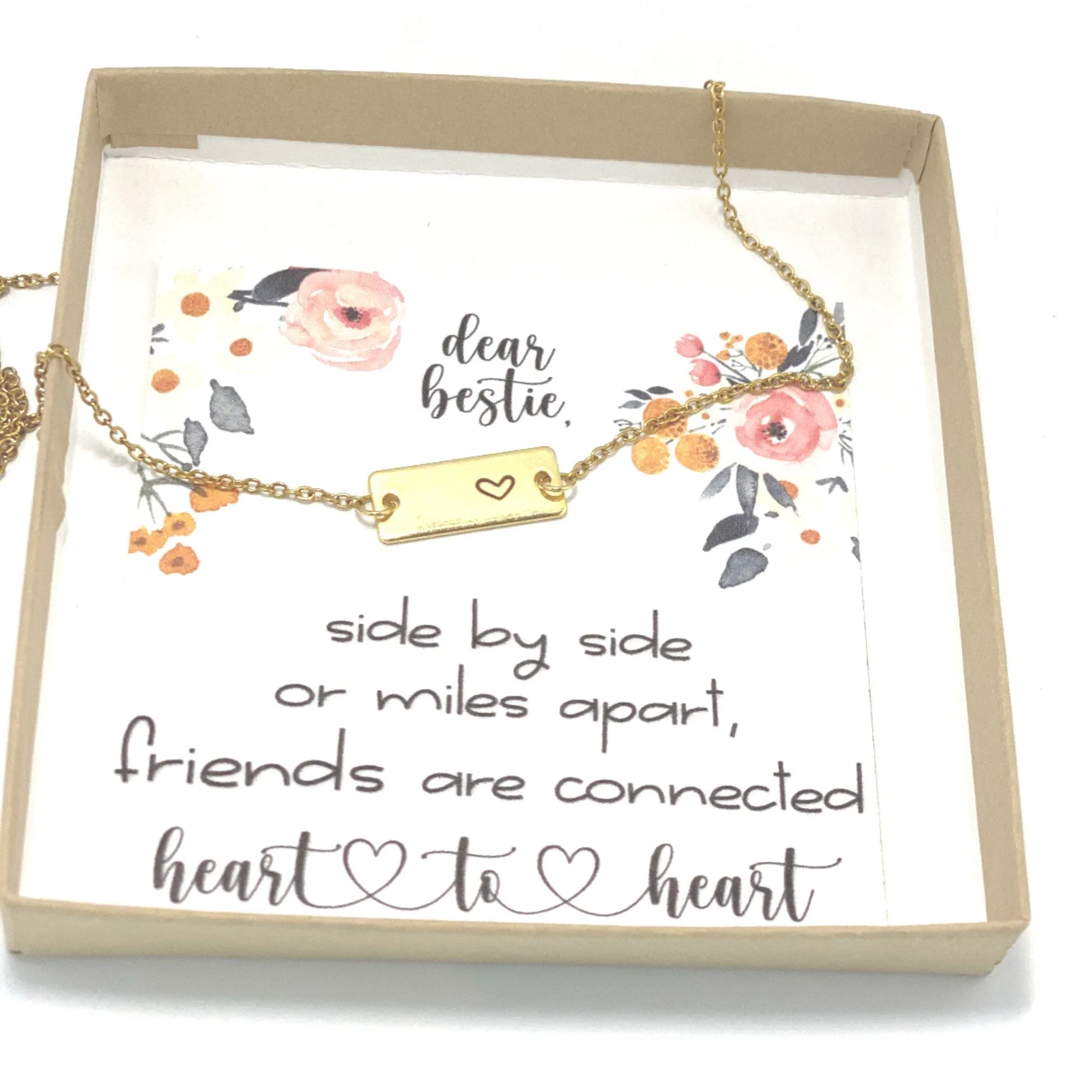 Gift for best friend, Birthday gift for best friend, gift for friend, Friendship necklace, gift for her, necklace, inexpensive gift