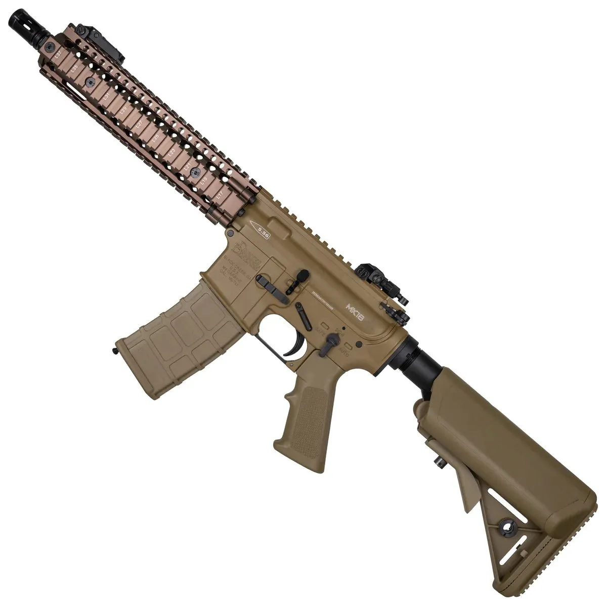 Golden Eagle MK18 MOD1 - Full Metal GBBR Gel Blaster - Tan