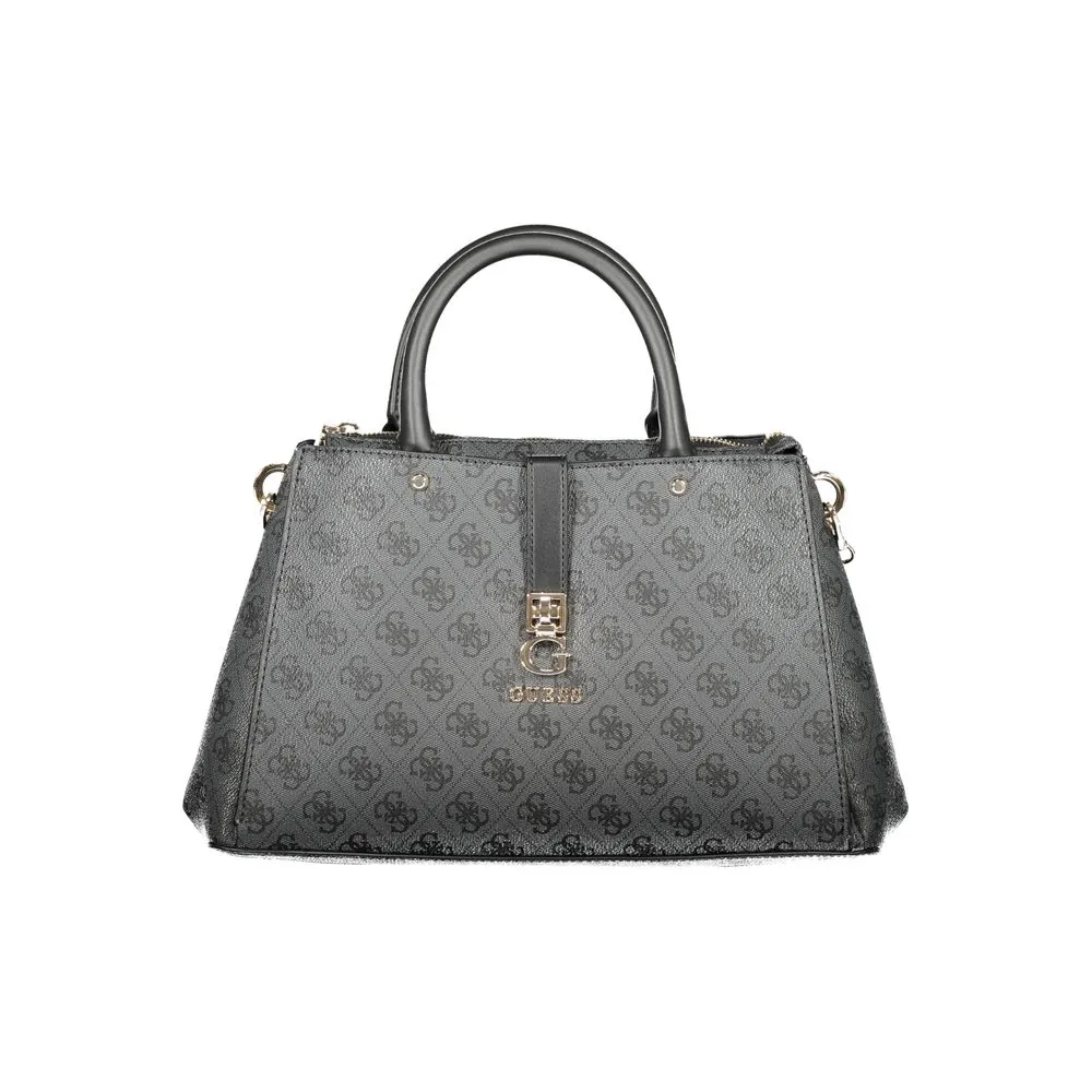 Gray Polyethylene Women Handbag