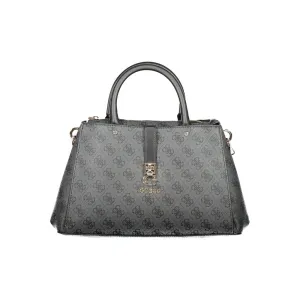 Gray Polyethylene Women Handbag