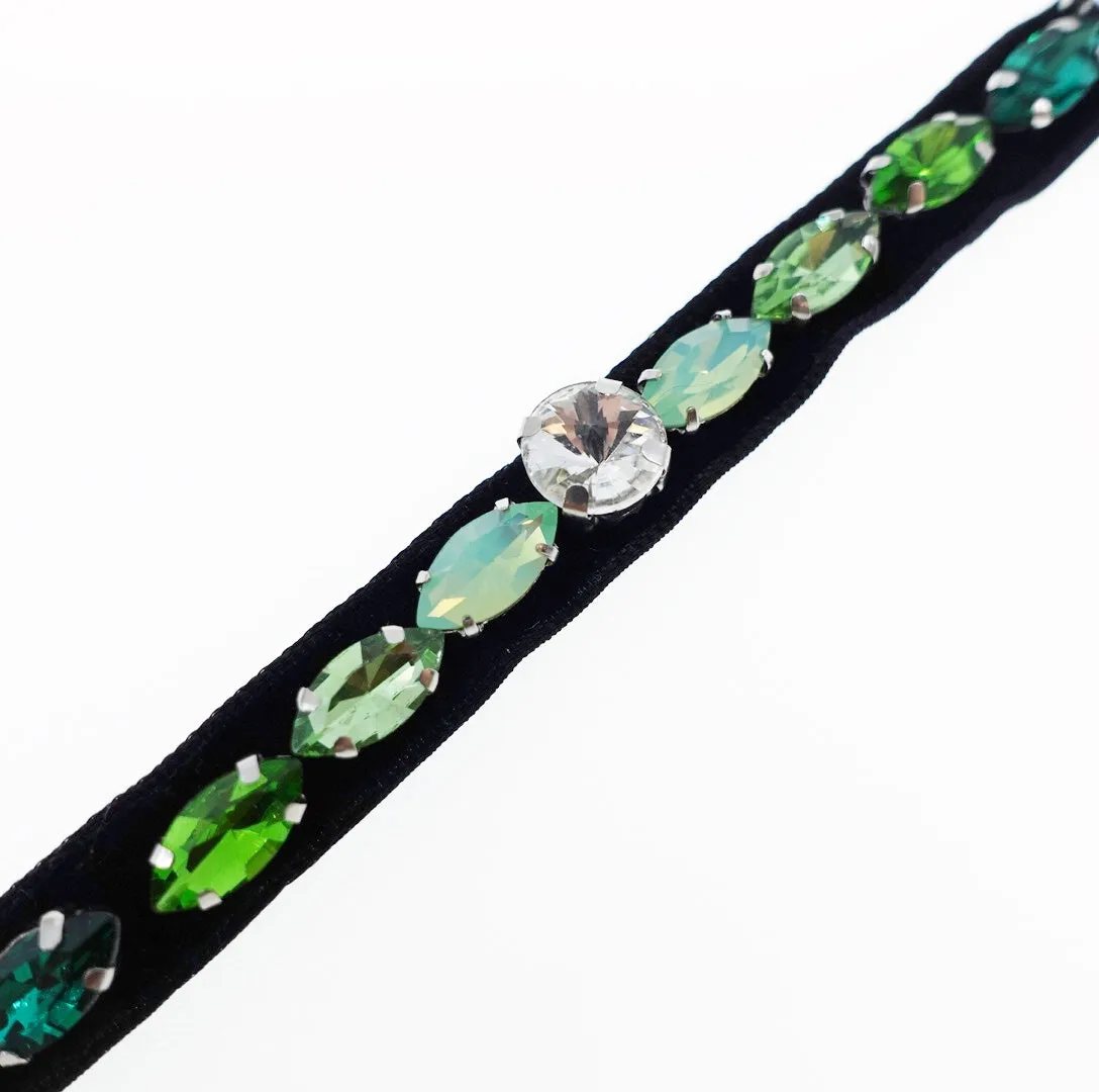 Green Crystal Red Carpet Necklace