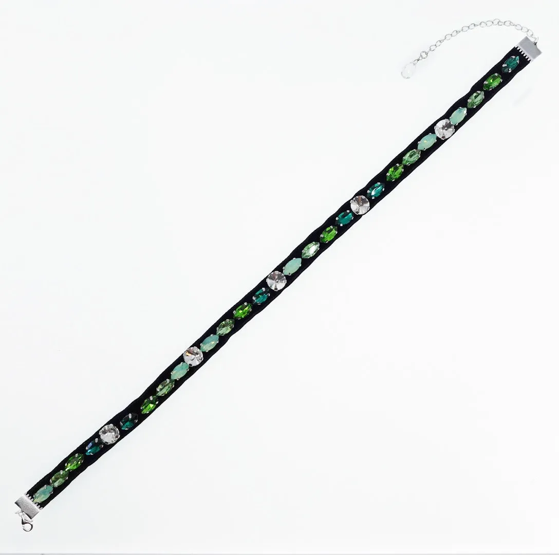 Green Crystal Red Carpet Necklace