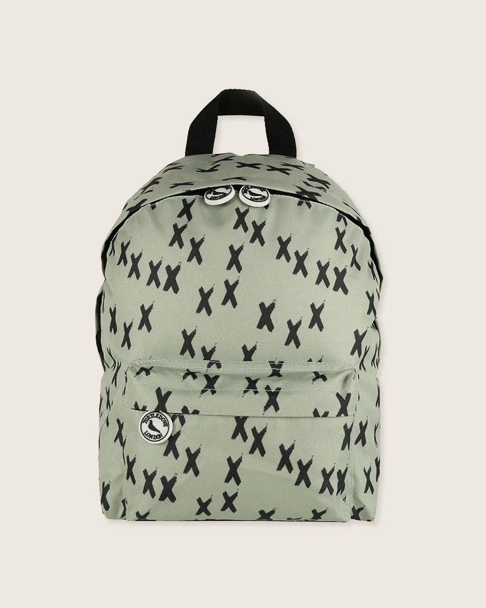 Green Kisses Print Backpack