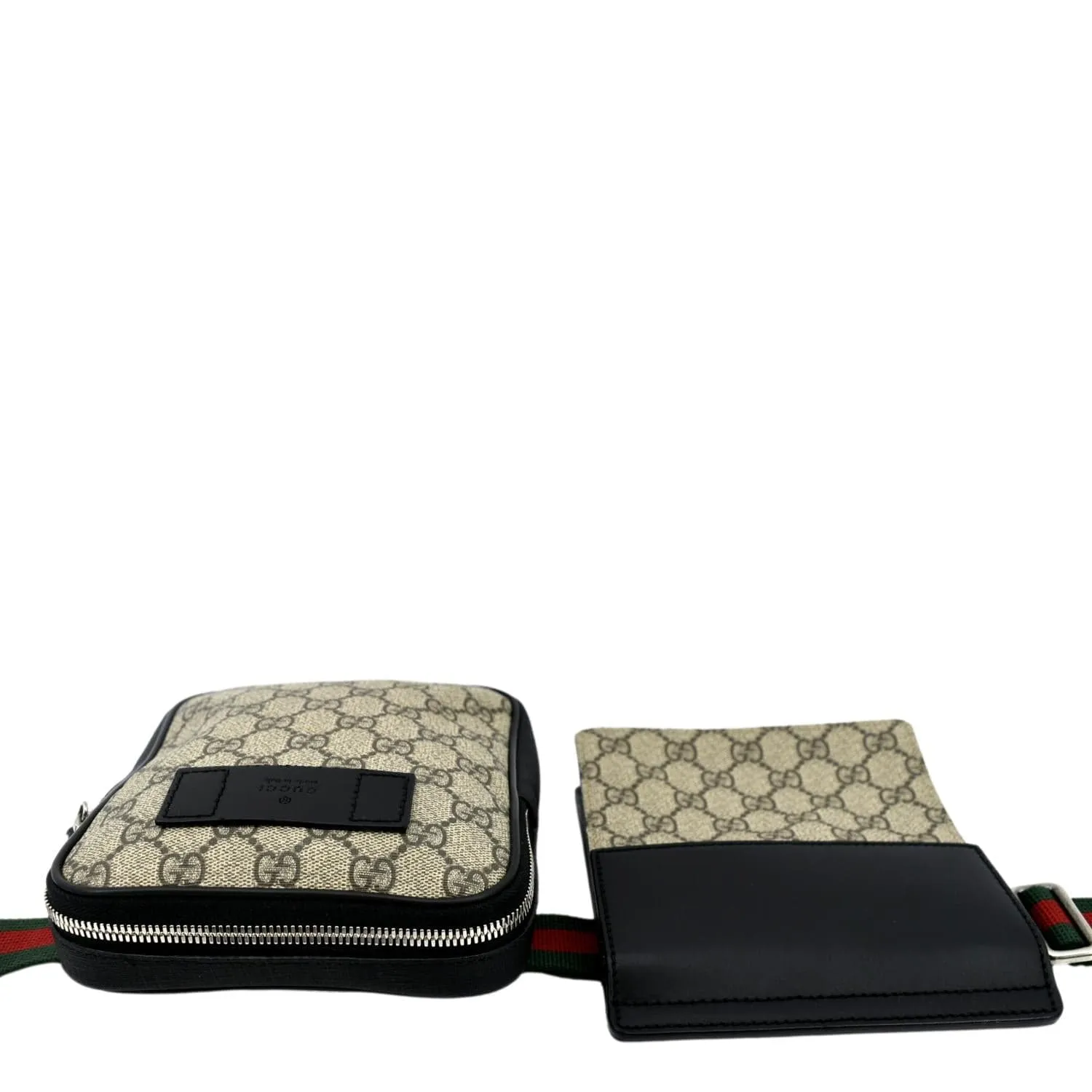 GUCCI GG Supreme Canvas Belt Bag Beige 450956