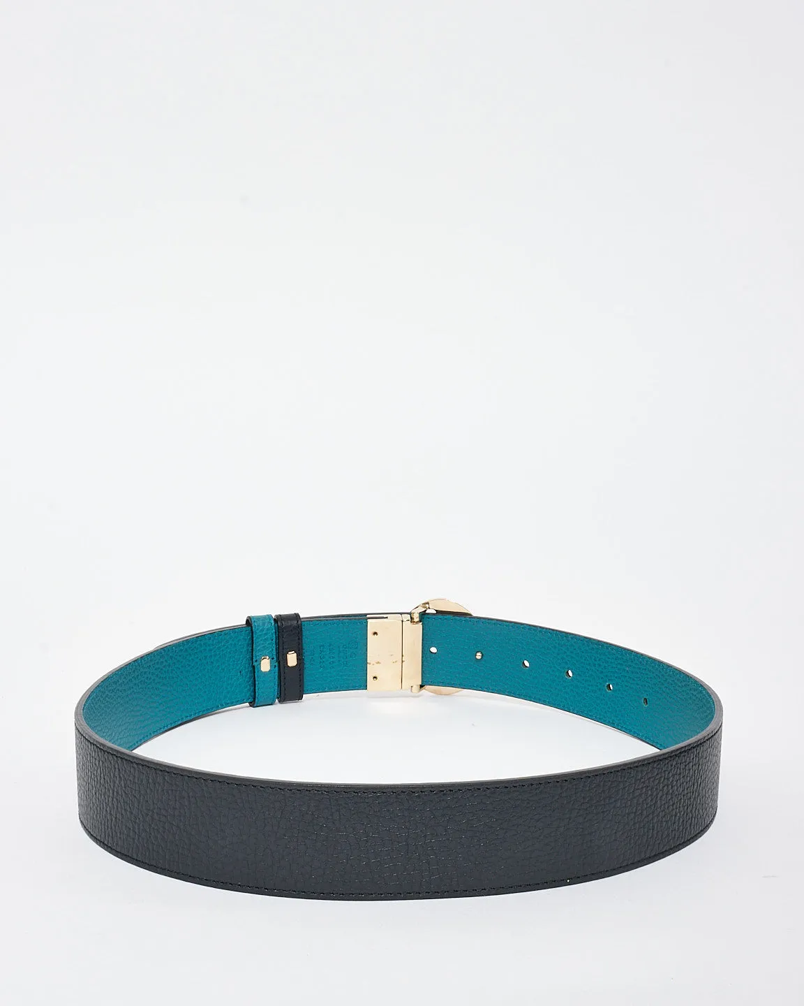 Gucci Light & Dark Blue Reversible Belt - 90/36