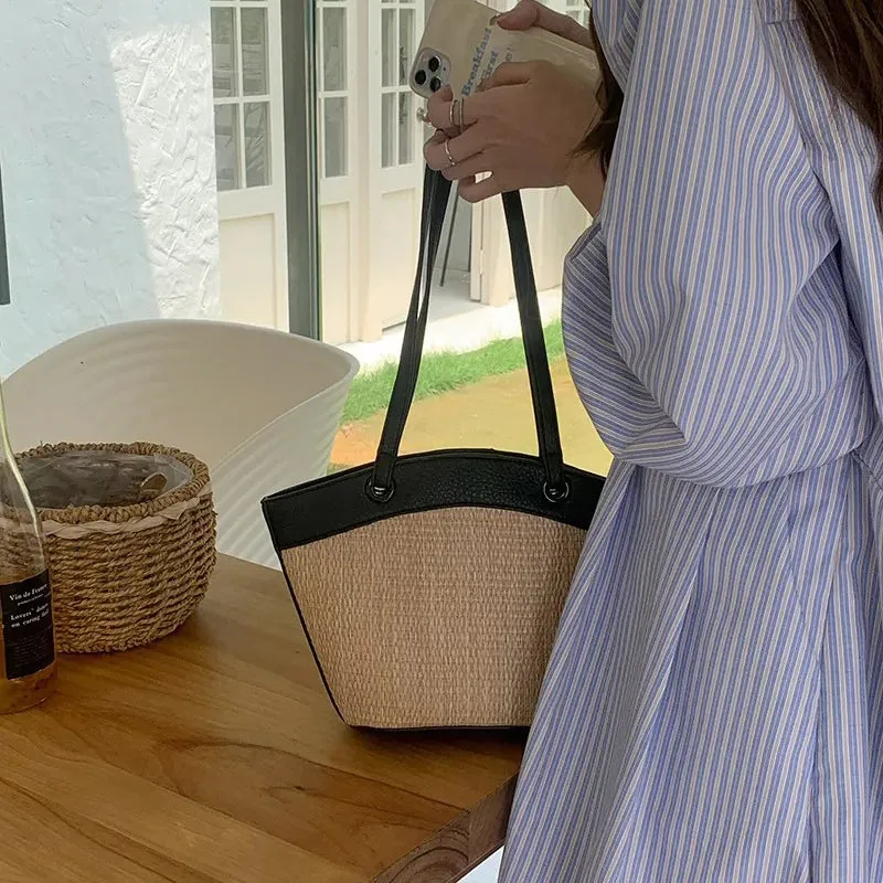 Hailey Straw Tote