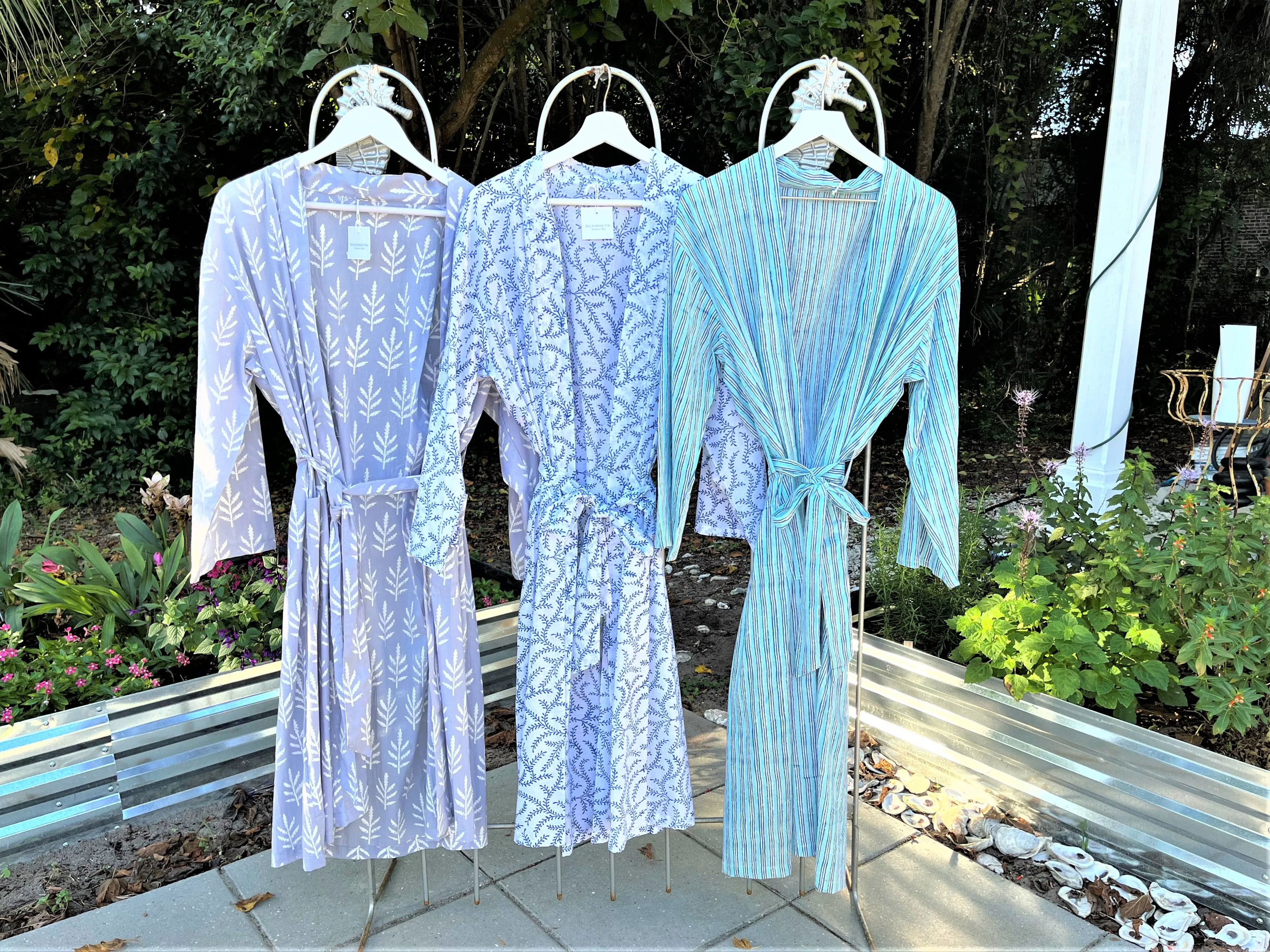 Hand Block Printed Vegetable Dye Cotton Robe