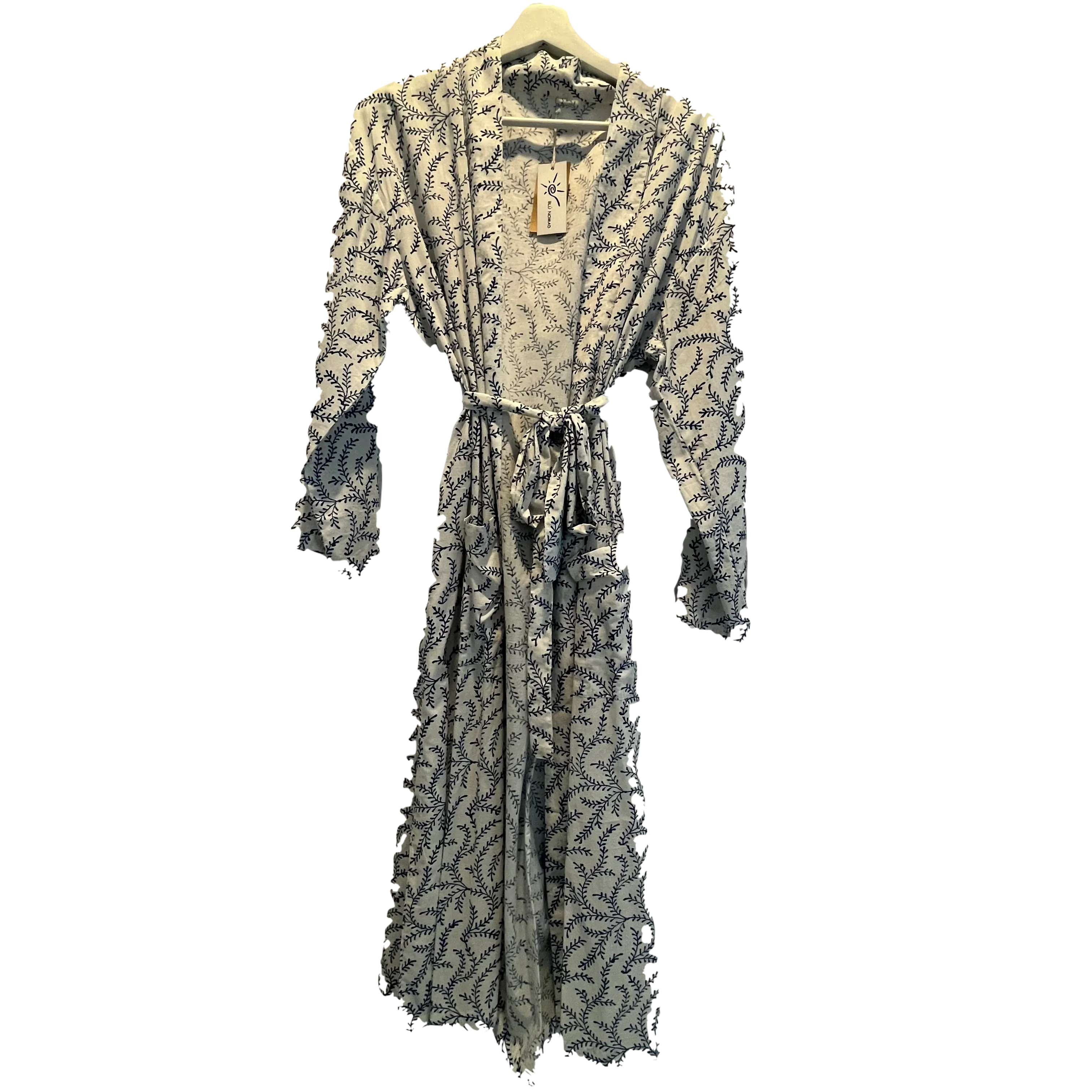 Hand Block Printed Vegetable Dye Cotton Robe