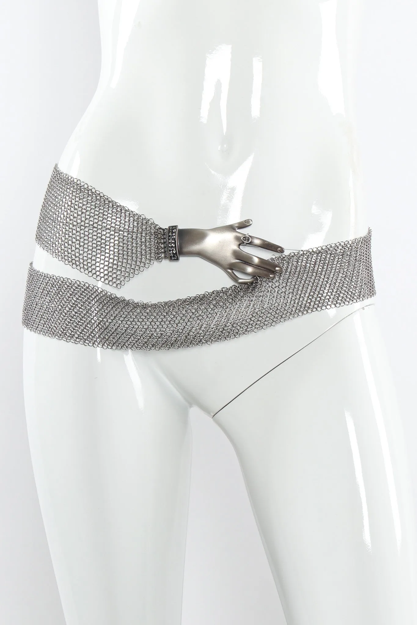 Hand Buckle Ring Mesh Belt IV