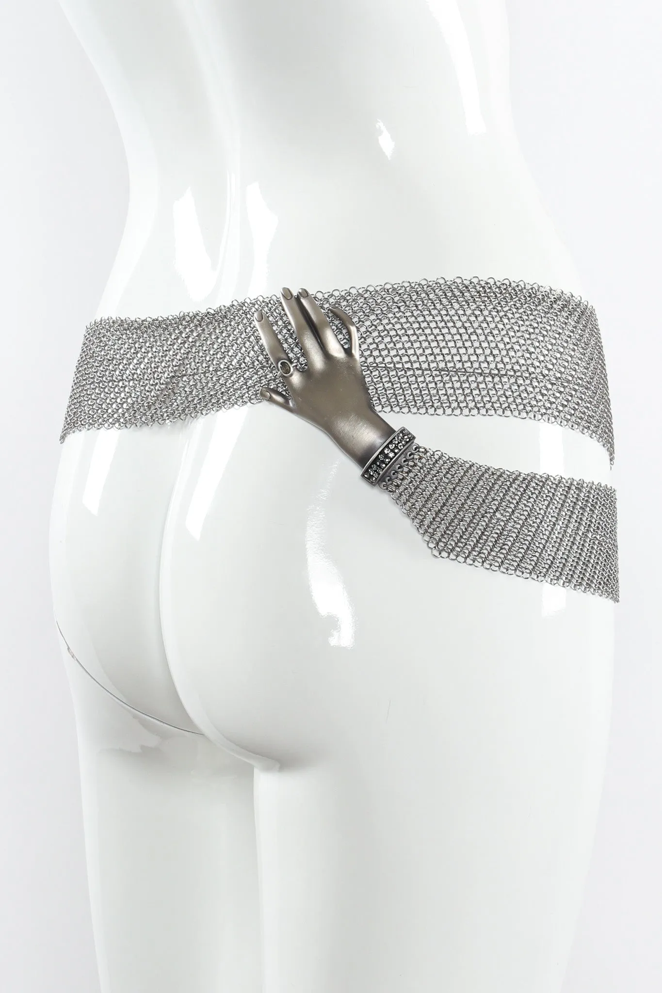 Hand Buckle Ring Mesh Belt IV