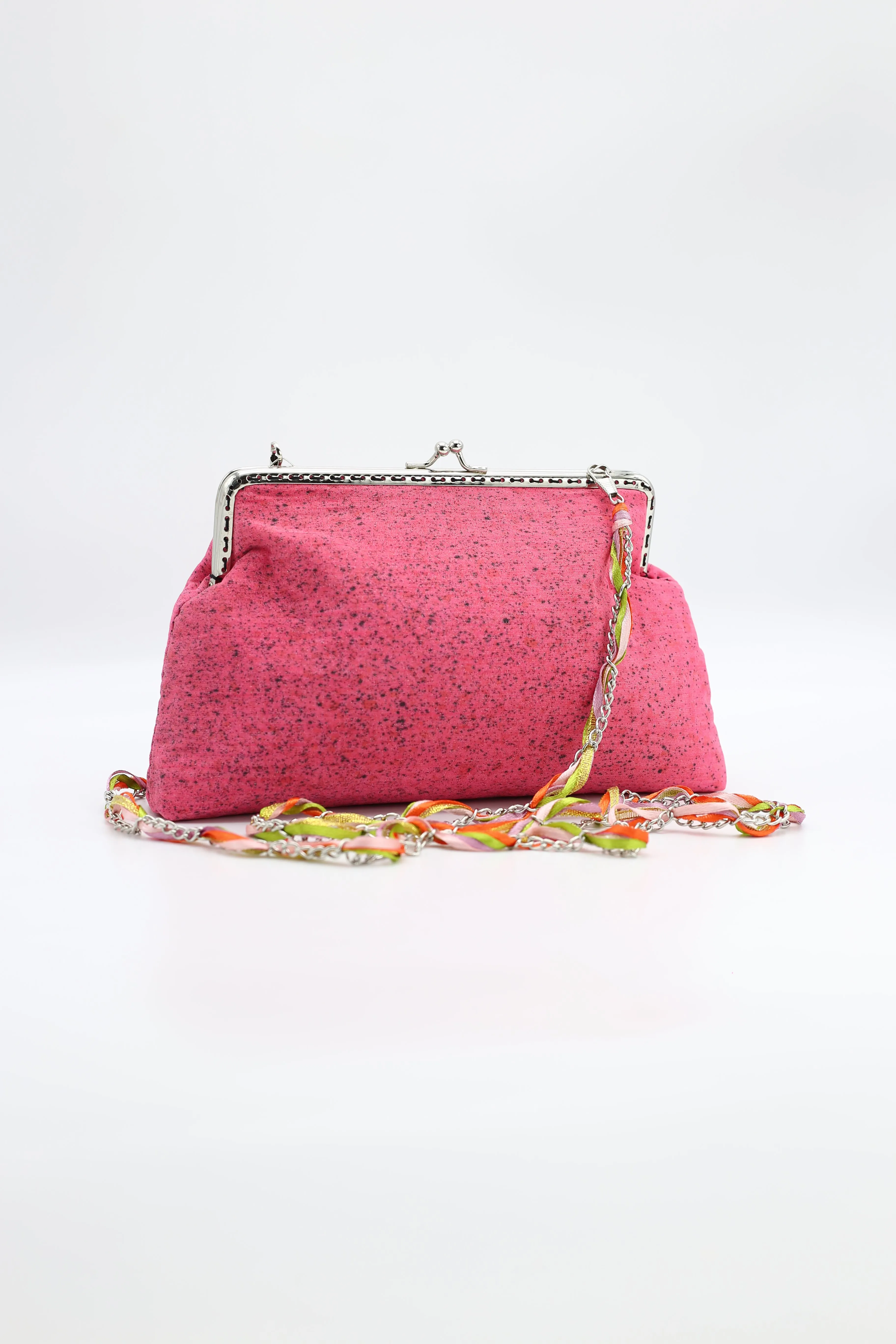 Hand Made Recycled Fabric Evening Bag