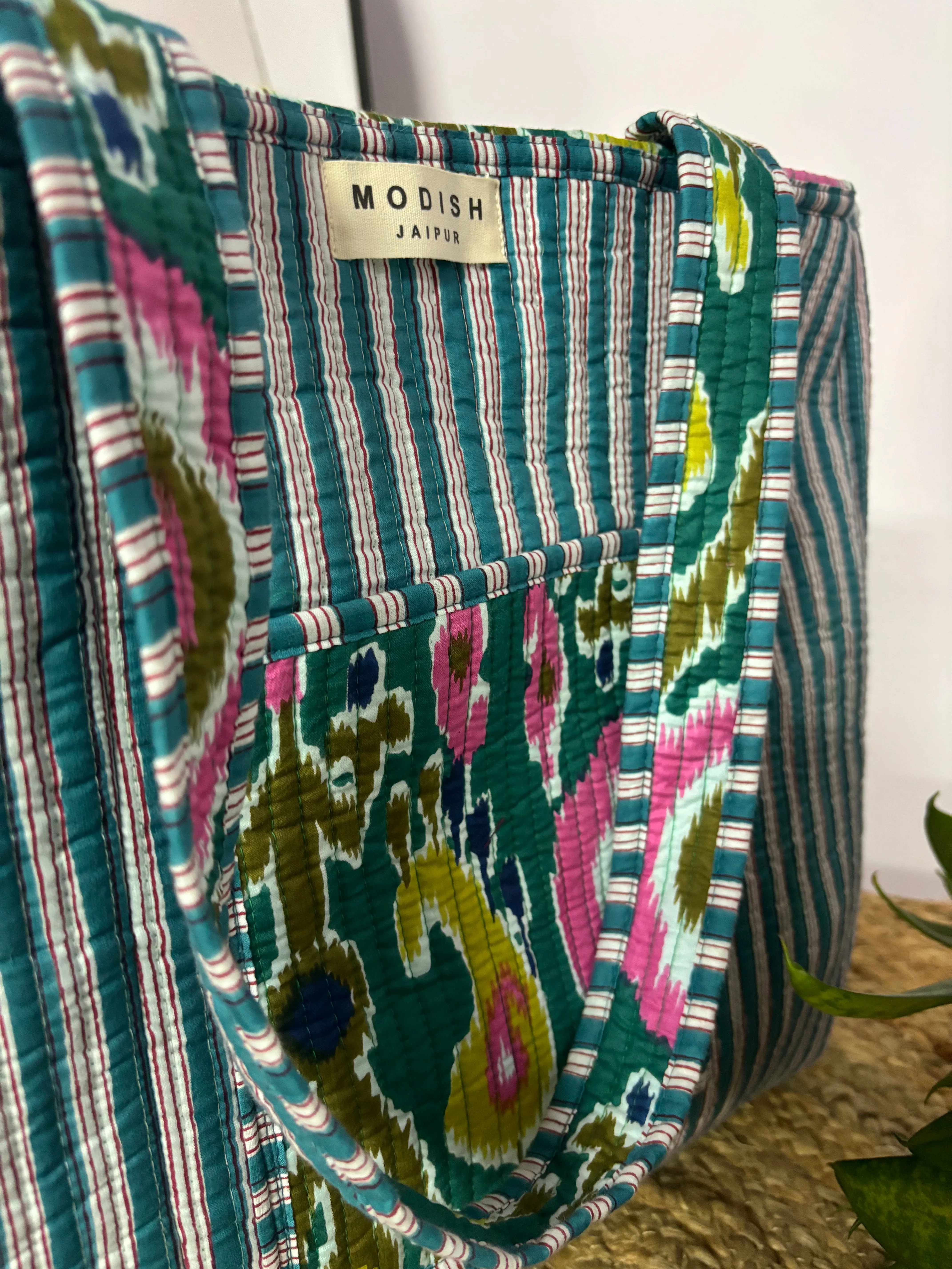 Handcrafted Reversible Tote Bag