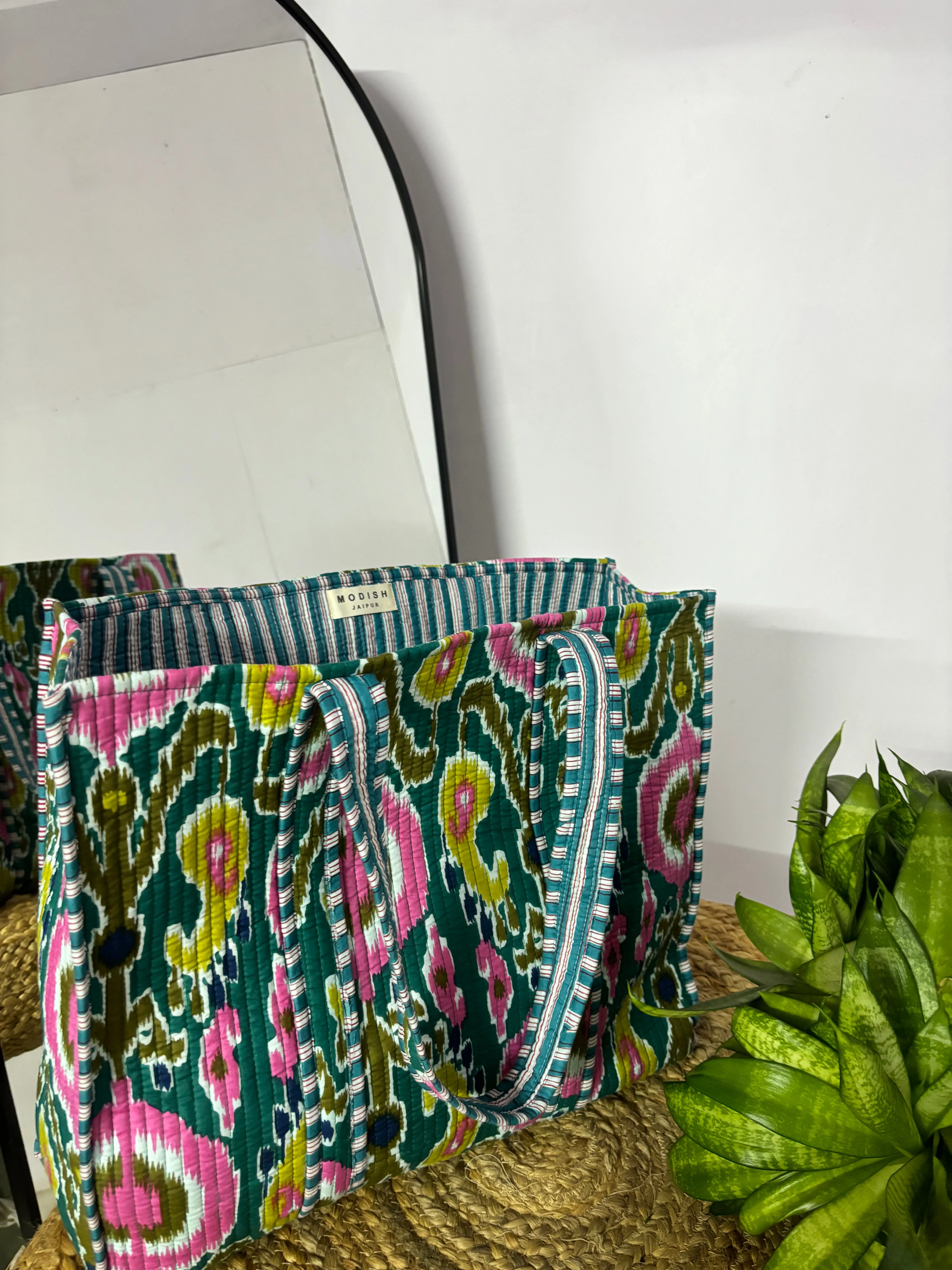 Handcrafted Reversible Tote Bag