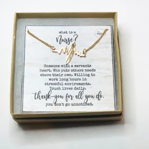 Heartbeat bracelet, Thank you gifts for nurses, Heart beat, Nurse jewelry, Nurse bracelet, Nurse appreciation gift, Gift for a nurse
