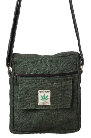 Hemp Crossbody Bag - Green