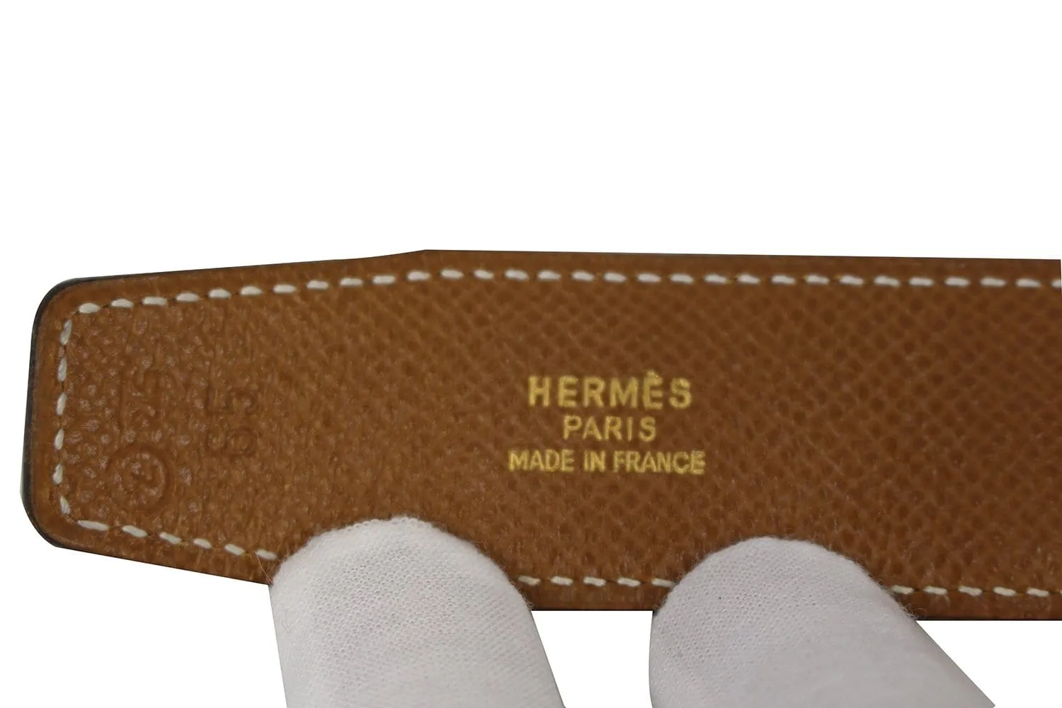 HERMES Belt Constance Buckle H Reversible Black Size 65