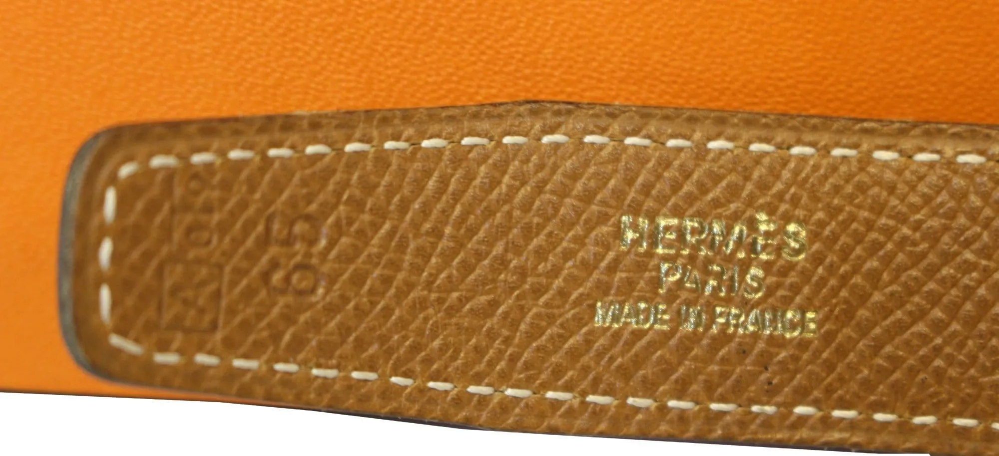 HERMES Constance Buckle H Reversible Belt Size 65