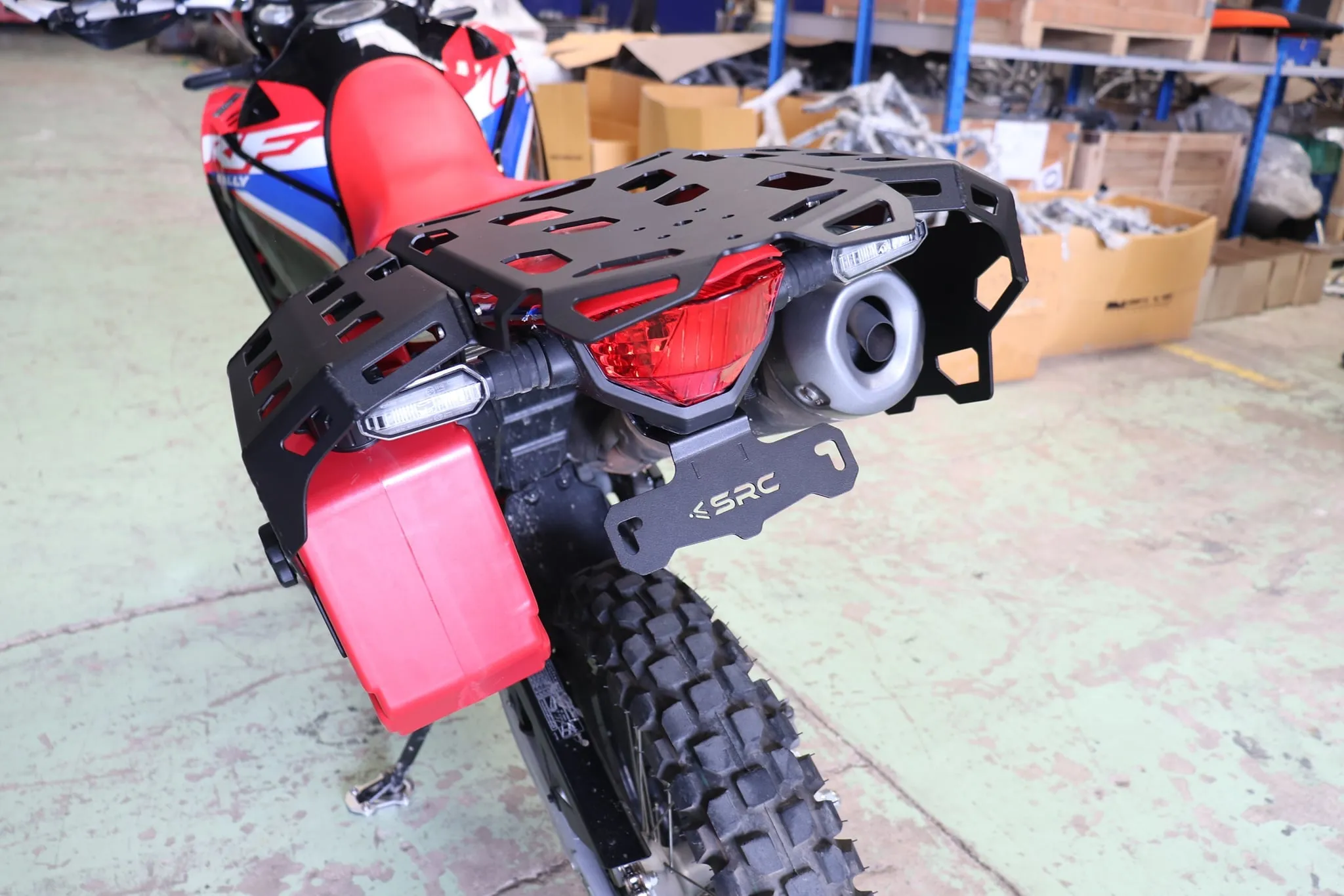 Honda CRF300Rally Rear Cargo Rack, Side Racks & Gas Tank