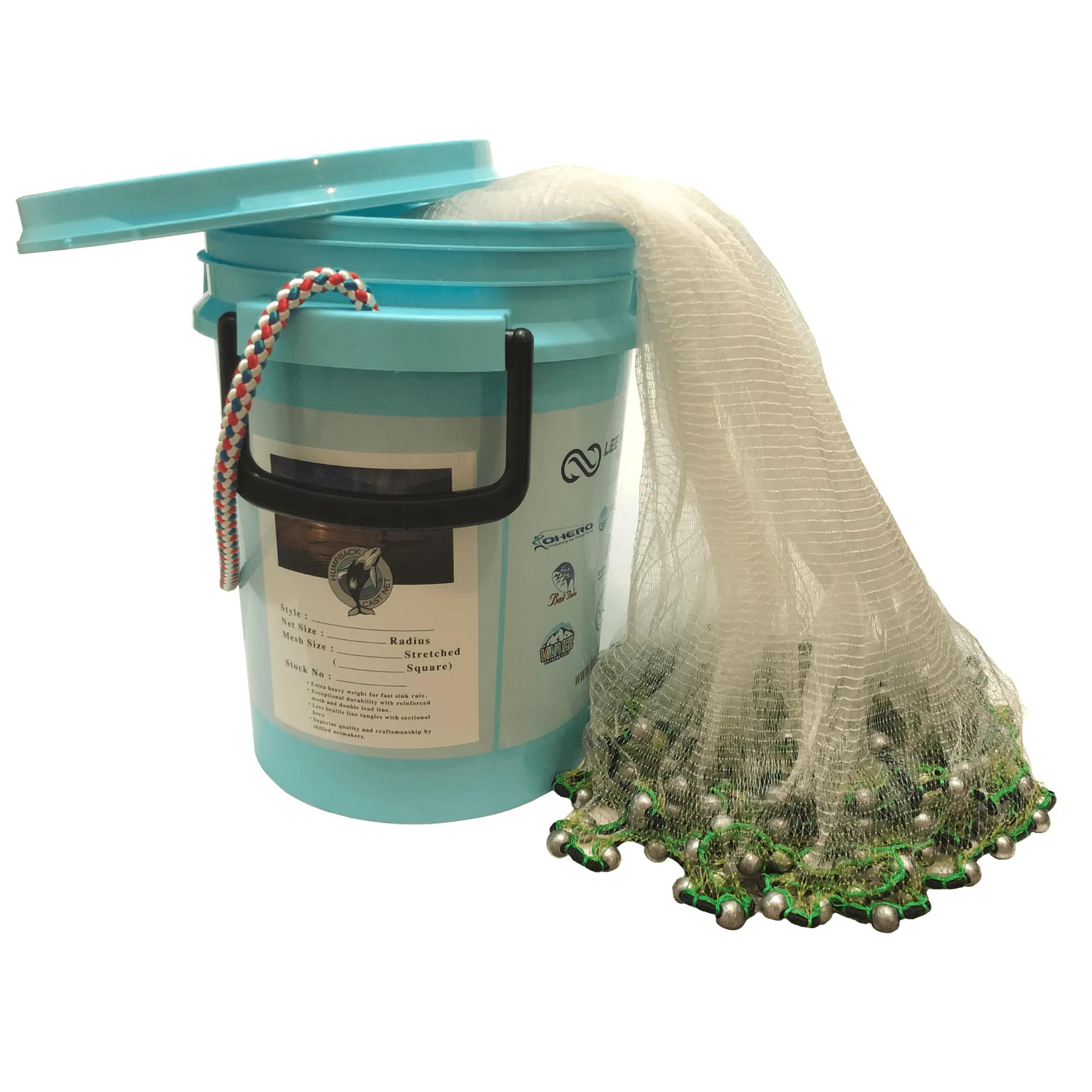 Humpback Minnow Deep Sea Cast Net ( 1/4" Sq. Mesh )
